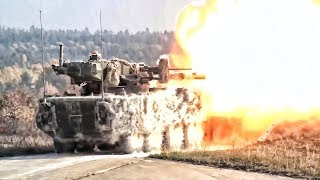 M1128 Mobile Gun \u0026 30mm Stryker Dragoon (ICVD) In Action