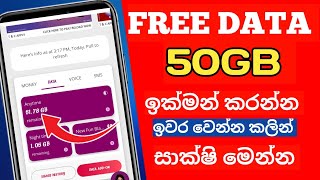 නොමිලේ 50GB දක්වා ඩේටා ඉක්මන් කරන්න | Free Data Offers Sinhala