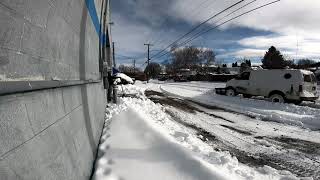 Quick Astro van snowplow video