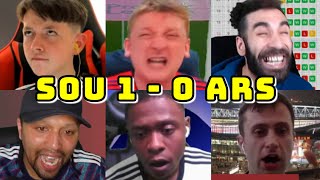 BEST COMPILATION | SOUTHAMPTON VS ARSENAL 1-0 | WATCHALONG LIVE REACTIONS | FANS CHANNEL