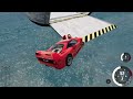 jumping a ramp to a car ferry to escape the police in beamng drive mods