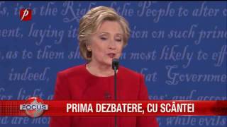 Donald Trump şi Hillary Clinton - PRIMA DEZBATERE, CU SCÂNTEI