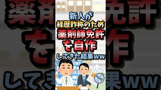 【2ch面白スレ】新人が経歴詐称のため薬剤師免許を自作してきた結果ww #2ch#2ch面白いスレ#ゆっくり解説