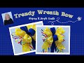 How to make a Trendy Wreath Bow DIY Tying Bows By Hand Tutorial