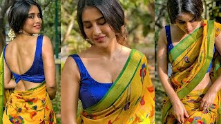 చీర అందాలతో రెచ్చగొడుతున్న నభ నతేష్.! || Actress Nabha Natesh Latest Stunning Looks in Saree || SM