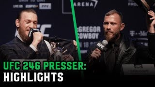 Conor McGregor vs. Donald Cerrone Press Conference best bits UFC 246