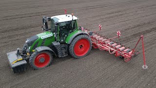 FENDT 724 mit KVERNELAND MONOPILL SE / Rübenlegen auf ein Ostersonntag von OSTERS \u0026 VOß / 4K