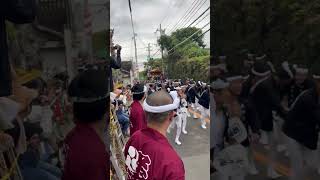 令和6年9月29日　貝塚市麻生郷だんじり祭　石才　試験曳き　たこぼうず　やりまわし