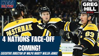 Does Pastrnak Have an Issue with 4 Nations Face-Off? NHLPA Executive Director Marty Walsh Joins!