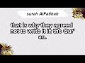 the qur an of understanding and interpreting surat al fatihah in english