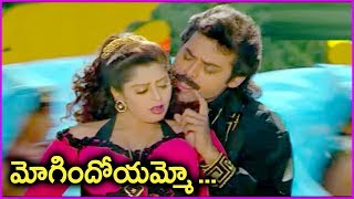Venkatesh And Nagma Video Song - Sarada Bullodu Movie Song - Mogindoyammo Sruthi Cheyyani