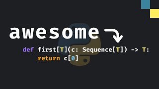 Generics are awesome in Python