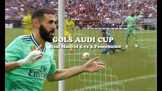 REAL MADRID 5 X 3 FENERBAHCE | AUDI CUP | GOLS | HAT-TRICK DE BENZEMA