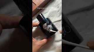 Engraving a perfume bottle ❤️#engraving #Engravingperfume #Engrvaingart #diygift #diygiftidea