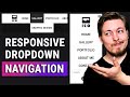 Easy Responsive Dropdown Navigation for Beginners with HTML & CSS | Responsive Web Design Tutorial