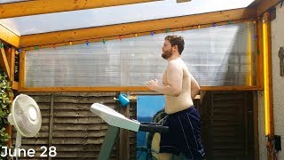 Man Films Treadmill Weightloss Over 8 Months