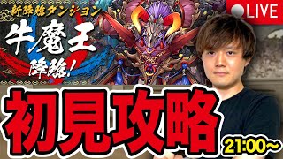 【パズドラ生放送】新降臨D「牛魔王降臨」を初見攻略！マルチもやるぞ！！！