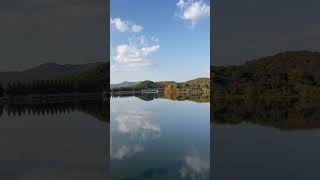 Spectacular Top View of Lake (Seoul Grand Park) 호수의 멋진 정상 전망(서울대공원)