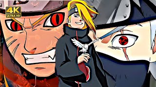 Naruto \u0026 kakashi Vs Deidara Full Fight In Hindi | { [4K] 60 FPS } #naruto #anime #animeinhindi