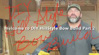 DIY HillStyle Bow Build PART 2: Hickory/Bamboo core, Cherry/Walnut/Hickory handle, Black Bow Glass