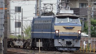 EF66-27走行 運用復帰 JR高槻駅