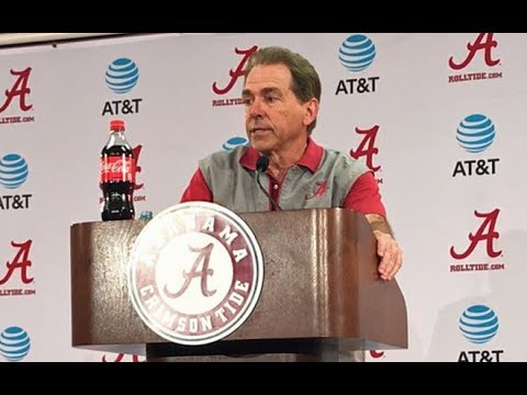 Nick Saban Press Conference - YouTube