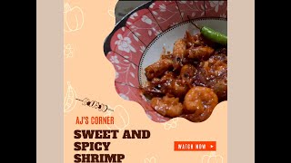 QUICK AND EASY FAST COOKING SWEET AND SPICY SHRIMP| BUDGET MEAL