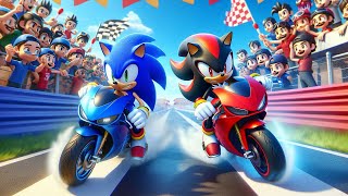 SONIC x SHADOW GENERATIONS The Ultimate Motor Race!! - Funny Story - Sonic The Hedgehog 3 Animation