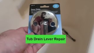 Tub Drain Trip Lever Replacement