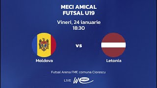 LIVE. Moldova U19 - Letonia U19. Futsal, meci amical