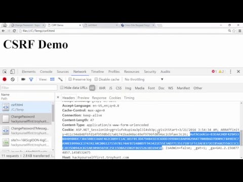 Understanding CSRF, the video tutorial edition Understanding CSRF, the video tutorial edition
