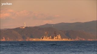 The sea of the evening - Destroyer of JMSDF.Asagiri-class: JS YAMAGIRI (DD 152) Underway