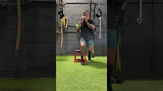 B stance rotational squat