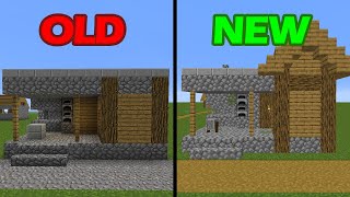 playing minecraft: OLD vs NOW