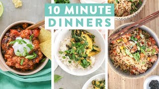 EASY 10 Minute Dinner Recipes | Healthy Dinner Ideas