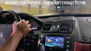 【Maserati Quattroporte × POWER CRAFT exhaust system】マセラティ クアトロポルテ  パワークラフト エギゾーストシステム