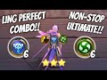 LING ASTRO ELEMENTALIST !! 100% DAMAGE UNLIMITED ULTIMATE !! MAGIC CHESS MOBILE LEGENDS