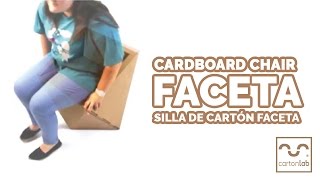 🪑Faceta - cardboard chair - silla de carton - Cartonlab🙂