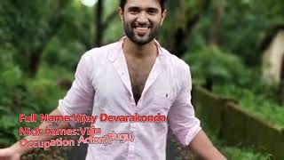 Vijay devarakonda lifestyle and bio