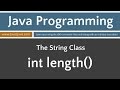 Learn Java Programming - String Class Tutorials length()