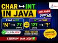 175.Storing character data into variable declared with int & vice versa in Java (Selenium Java 2026)