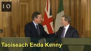 Joint press conference with Taoiseach Enda Kenny