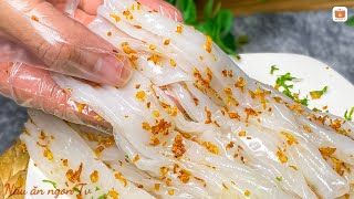 Bánh cuốn hành phi bằng chảo – mềm mướt, dễ làm tại nhà