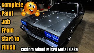 Complete Paint Job Step By Step Process - CUSTOM METAL FLAKE 1986 CHEVY MONTE CARLO CL PROJECT BUILD