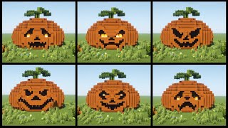 Minecraft: How to Build a Pumpkin with Spooky Faces | Halloween Special