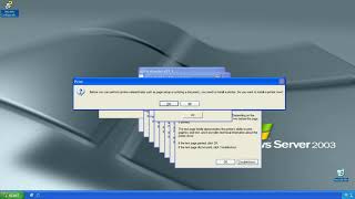 Windows Server 2003 Crazy Error