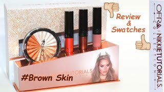 OFRA x NikkiTutorials | Review and Swatches |Brown Skin | PalsLivesLife