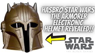 Hasbro Star Wars Black Series The Armorer Electronic Helmet Revealed! Hasbro PulseCon 2024