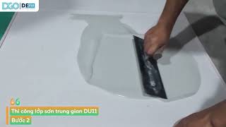 Hướng dẫn thi công sơn đá sàn tự san phẳng