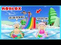 Aku Dan Adiku Mandi Di Kolam Renang Terbesar Di Roblox Brookhaven ft @Shasyaalala